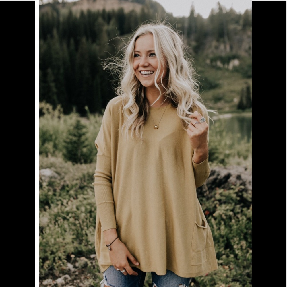 Mustard yellow Roolee sweater